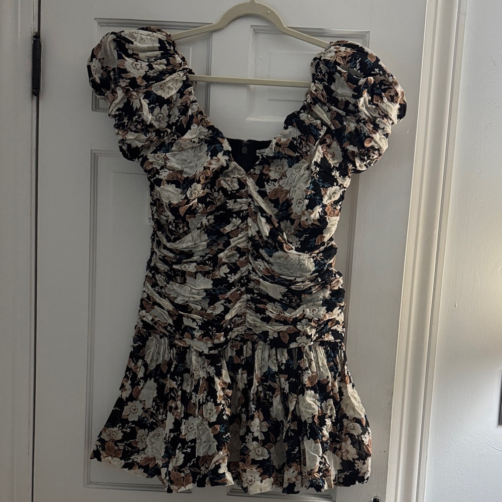 Floral Puff Sleeve Dress Abercrombie